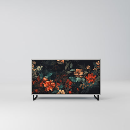 IMAGINARY BLOSSOM 2-Door Sideboard in Grey Finish