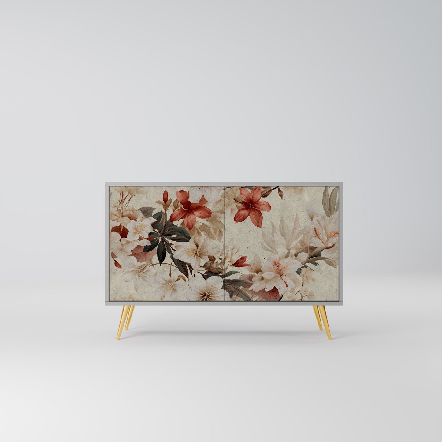 PETAL HARMONY 2-Door Sideboard in Grey Finish