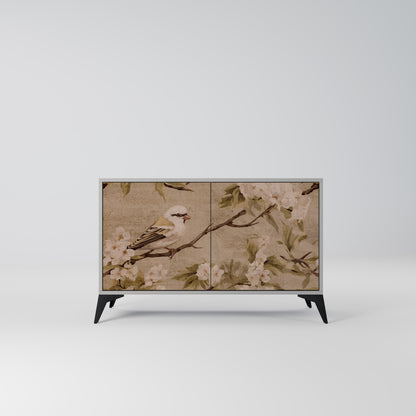 PETAL DISTINGUISH 2-Door Sideboard in Grey Finish