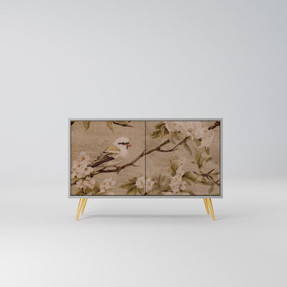 PETAL DISTINGUISH 2-Door Sideboard in Grey Finish