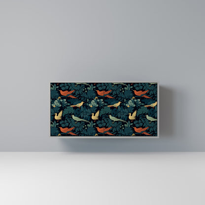 FOWL ORNAMENT 2-Door Sideboard in Grey Finish