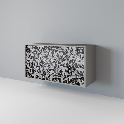 CHARCOAL SPROUT 2-Door Sideboard in Grey Finish