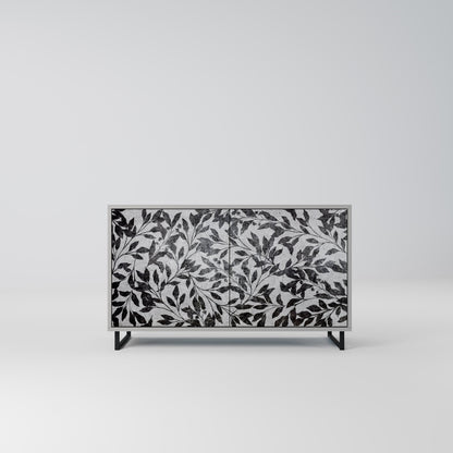 CHARCOAL SPROUT 2-Door Sideboard in Grey Finish
