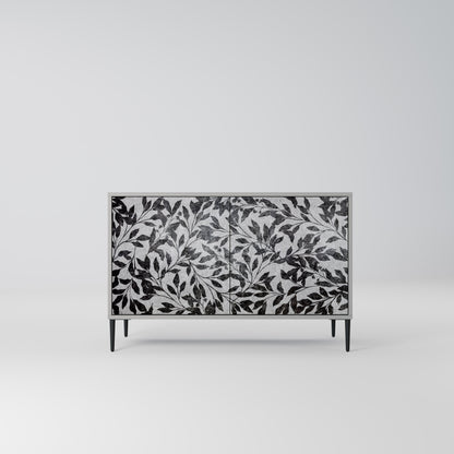 CHARCOAL SPROUT 2-Door Sideboard in Grey Finish