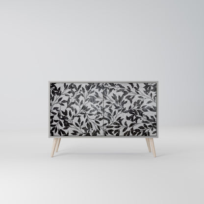 CHARCOAL SPROUT 2-Door Sideboard in Grey Finish