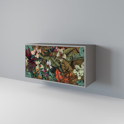 BOTANICAL EMERGENCE 2-Door Sideboard in Grey Finish