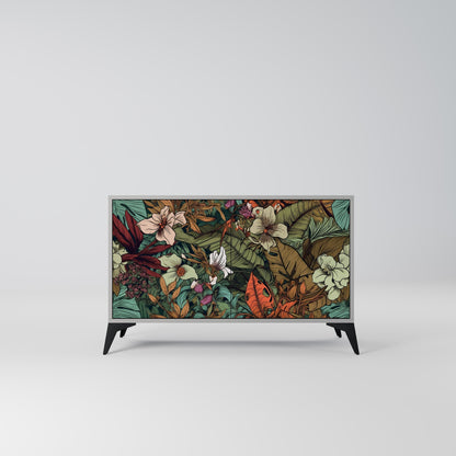 BOTANICAL EMERGENCE 2-Door Sideboard in Grey Finish