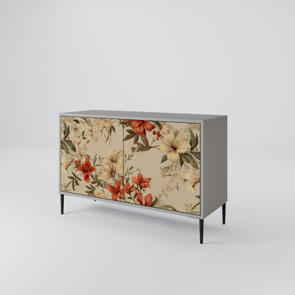 Credenza BLOOMING HARMONY a 2 ante in finitura grigia