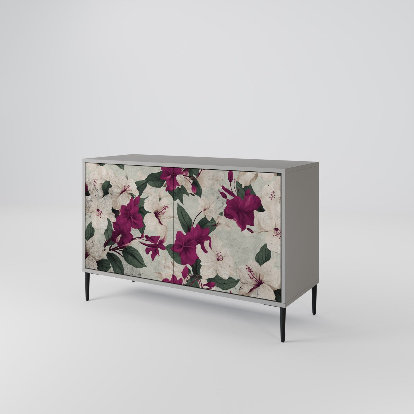 FLOWERET DREAM 2-Door Sideboard in Grey Finish