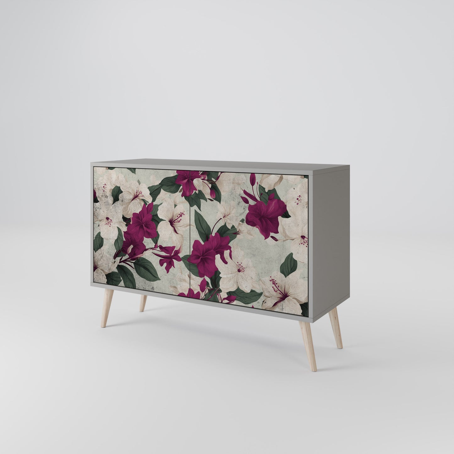 FLOWERET DREAM 2-Door Sideboard in Grey Finish