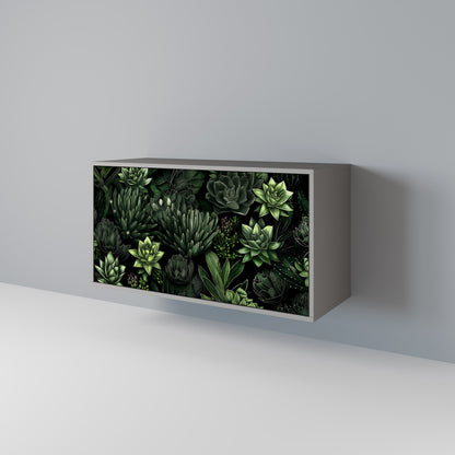 SUCCULENT JUNGLE 2-Door Sideboard in Grey Finish