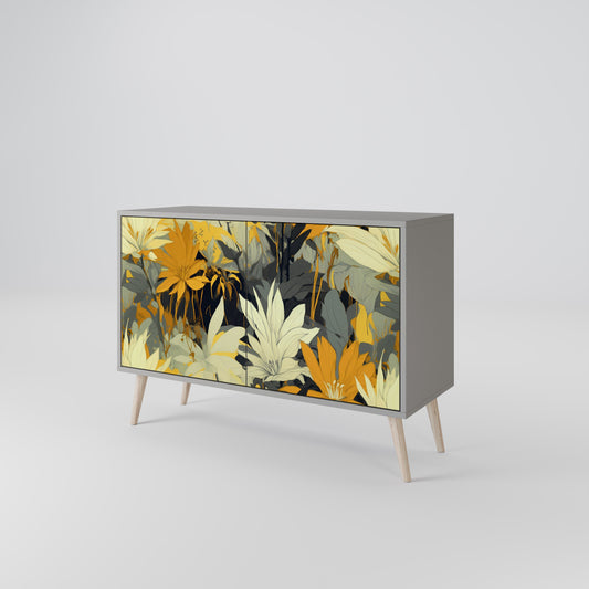 SUNKISSED LILY 2-Door Sideboard in Grey Finish