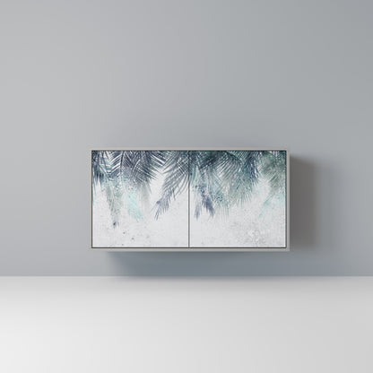 PALM VEIL 2-Door Sideboard in Grey Finish