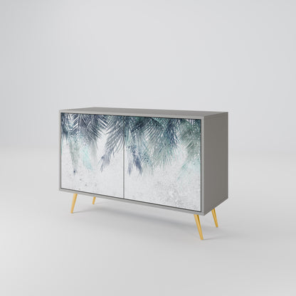 PALM VEIL 2-Door Sideboard in Grey Finish