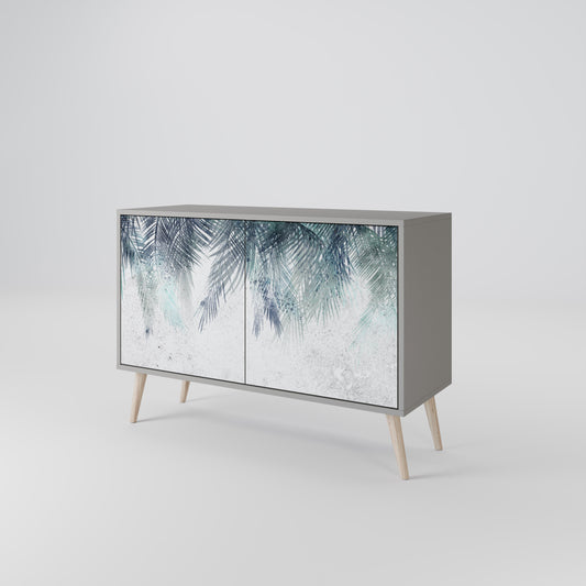 PALM VEIL 2-Door Sideboard in Grey Finish