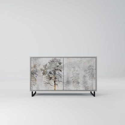 FADE IN THE TREES 2-Door Sideboard in Grey Finish