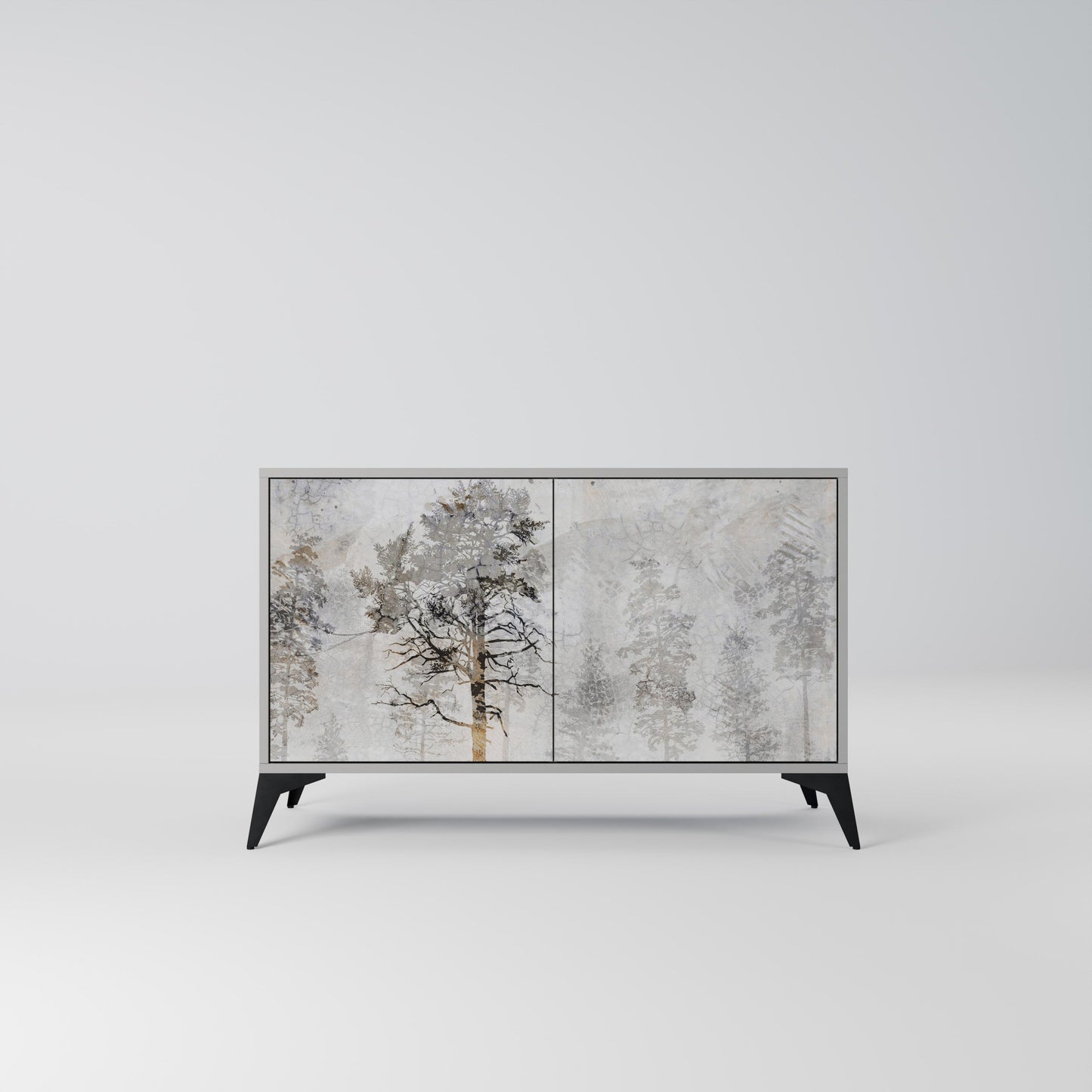 FADE IN THE TREES 2-Door Sideboard in Grey Finish