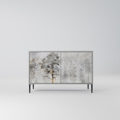 FADE IN THE TREES 2-Door Sideboard in Grey Finish