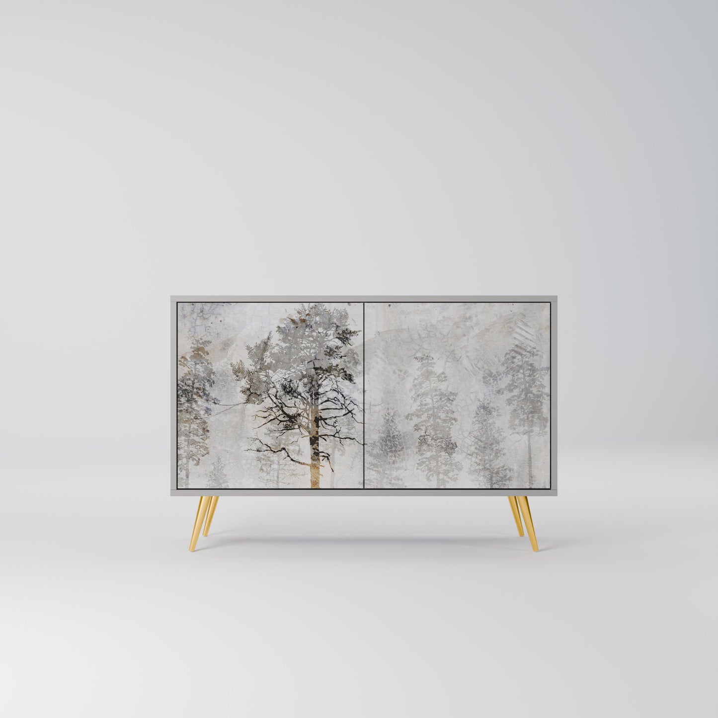 FADE IN THE TREES 2-Door Sideboard in Grey Finish