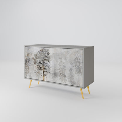 FADE IN THE TREES 2-Door Sideboard in Grey Finish
