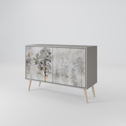 FADE IN THE TREES 2-Door Sideboard in Grey Finish