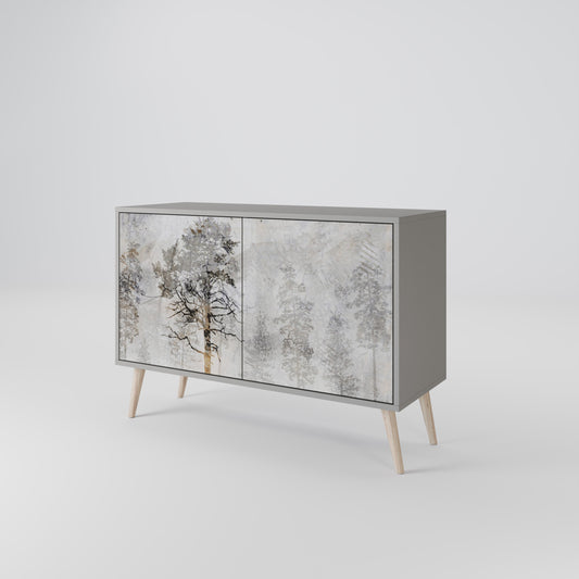 FADE IN THE TREES 2-Door Sideboard in Grey Finish