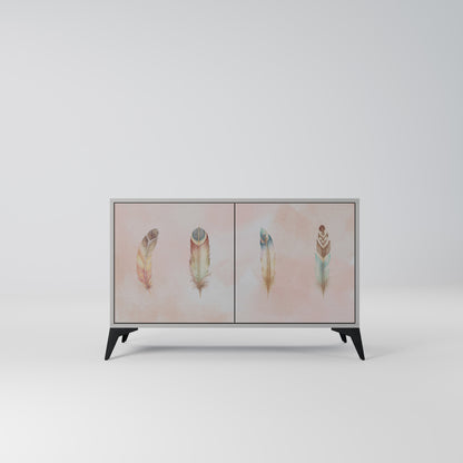 THE DELIQUESCE 2-Door Sideboard in Grey Finish