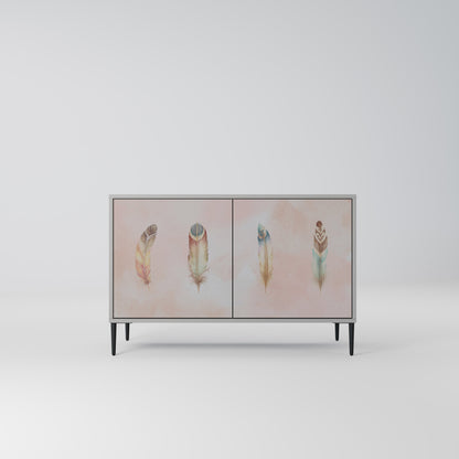 THE DELIQUESCE 2-Door Sideboard in Grey Finish