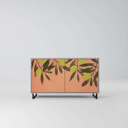 JUICY OLIVES 2-Door Sideboard in Grey Finish