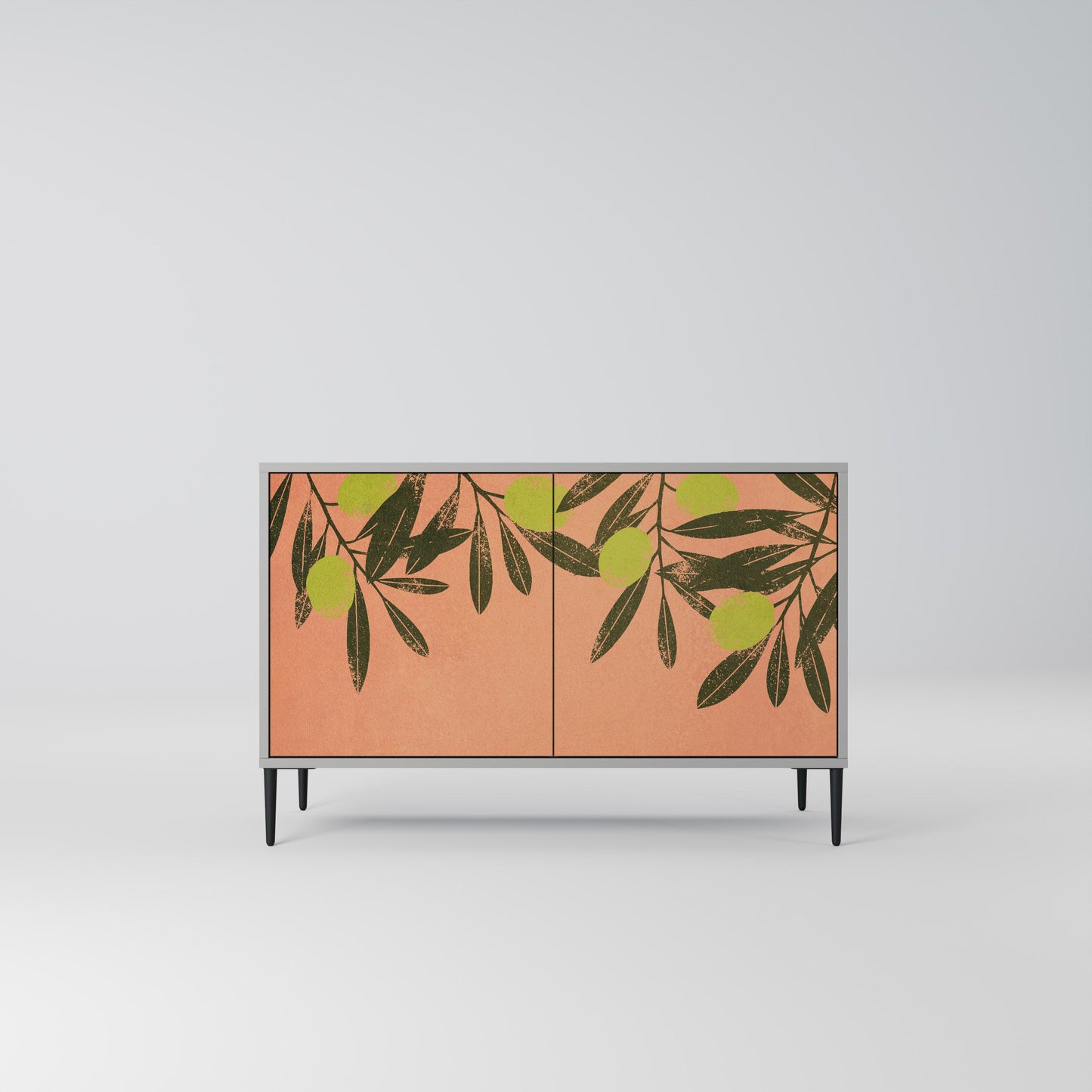 JUICY OLIVES 2-Door Sideboard in Grey Finish