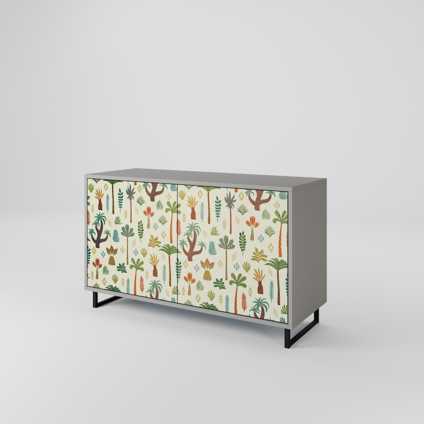 PALM SPRING 2-Door Sideboard in Grey Finish