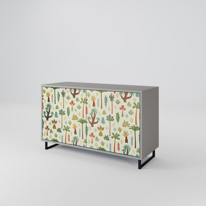 PALM SPRING 2-Door Sideboard in Grey Finish