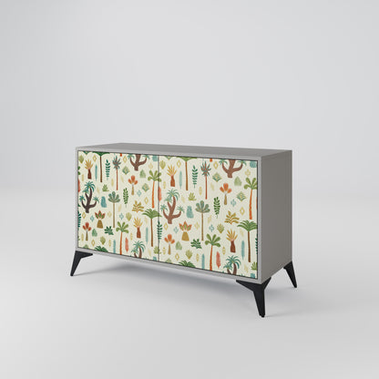 PALM SPRING 2-Door Sideboard in Grey Finish