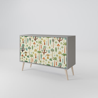 PALM SPRING 2-Door Sideboard in Grey Finish