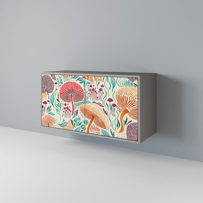 FUNGUS FANTASY 2-Door Sideboard in Grey Finish