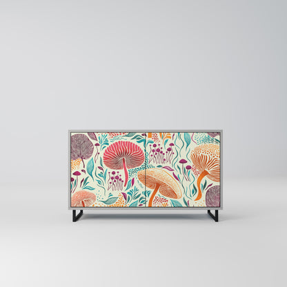 FUNGUS FANTASY 2-Door Sideboard in Grey Finish