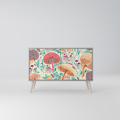 FUNGUS FANTASY 2-Door Sideboard in Grey Finish