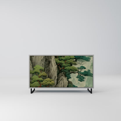 VERDURE ABYSS 2-Door Sideboard in Grey Finish