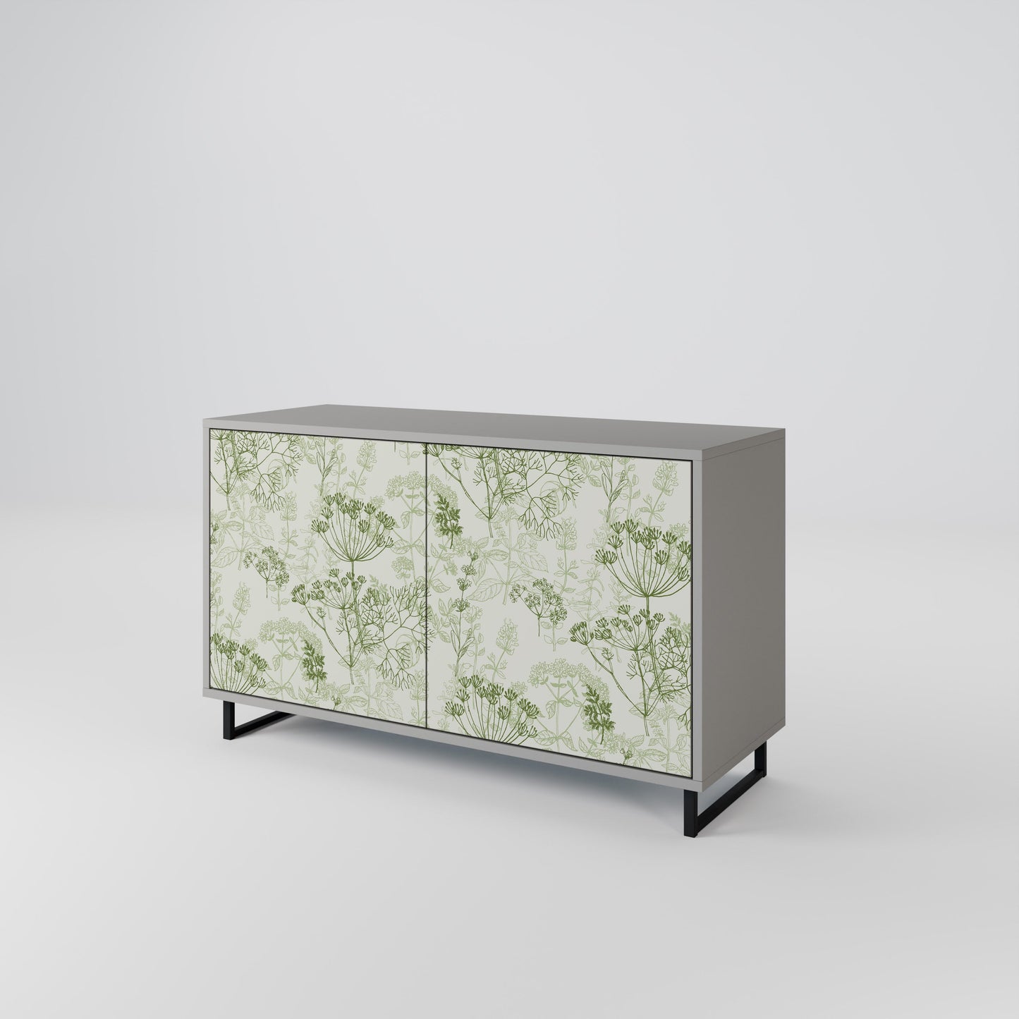 FENNEL BALDACHIN 2-Door Sideboard in Grey Finish