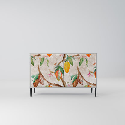 COCOA FRUITS 2-Door Sideboard in Grey Finish
