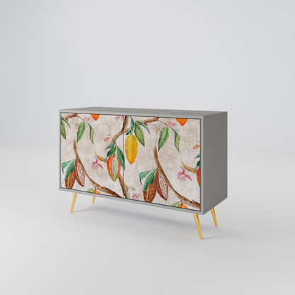 COCOA FRUITS 2-Door Sideboard in Grey Finish