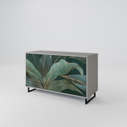 Credenza a 2 ante ROYAL GREEN in finitura grigia