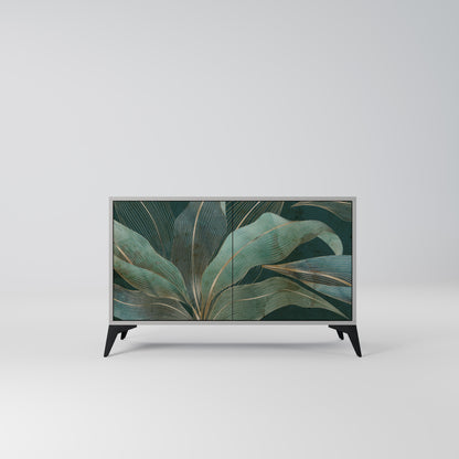 Credenza a 2 ante ROYAL GREEN in finitura grigia