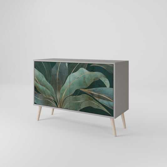 Credenza a 2 ante ROYAL GREEN in finitura grigia