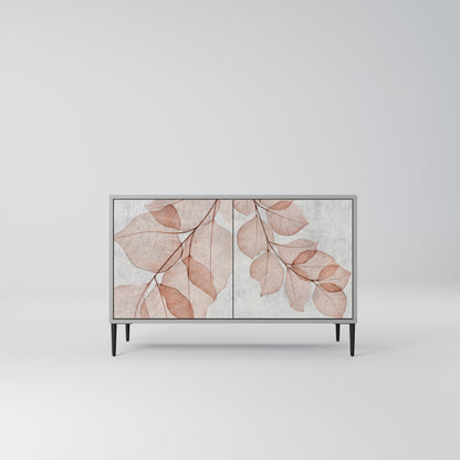 Credenza AUTUMN FRAGILITÀ a 2 ante in finitura grigia