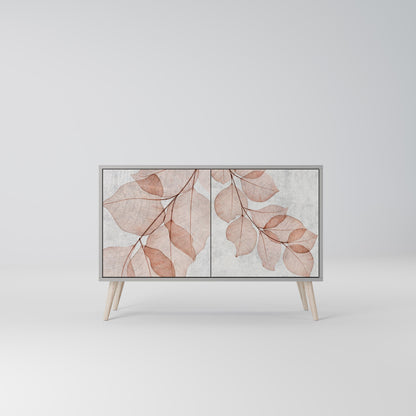 Credenza AUTUMN FRAGILITÀ a 2 ante in finitura grigia