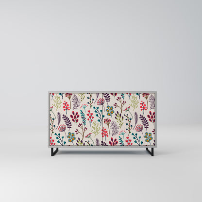 Credenza a 2 ante AUTUMN SUNDRIES in finitura grigia