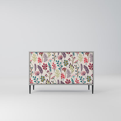 Credenza a 2 ante AUTUMN SUNDRIES in finitura grigia