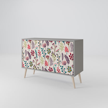 Credenza a 2 ante AUTUMN SUNDRIES in finitura grigia