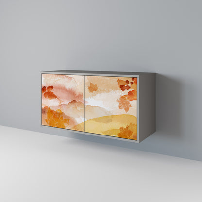 TRACES OF AUTUMN 2-Door Sideboard in Grey Finish